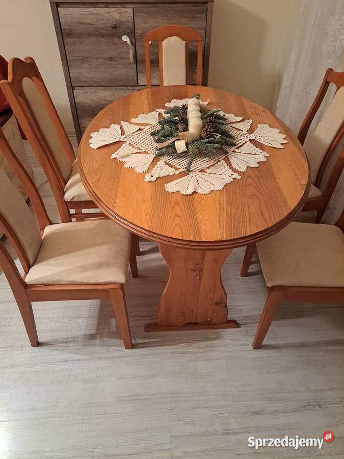 Krzesła i stół PRL odrestaurowane kujawsko-pomorskie Bydgoszcz