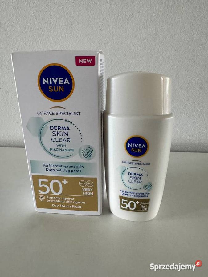 Fluid do twarzy Nivea Derma Skin Clear SPF50 Dla kobiet Kosmetyki Kosmetyki Poznań