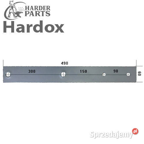 Płoza HARDOX 902950050S części do pługa Suwałki