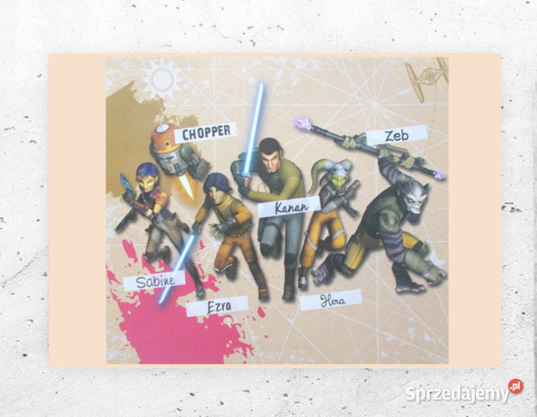 gwiezdne wojny plakat A4star wars plakat beżowy podkarpackie Rzeszów