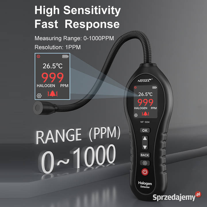 Detektor gazu halogenowego wycieku fluoru Wrocław sprzedam