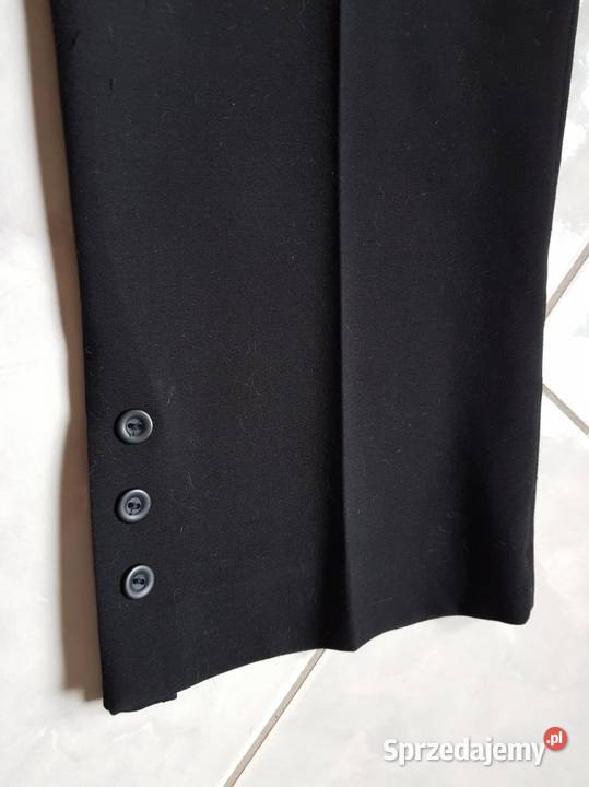 spodnie kant wysoki stan garniturowe eleganckie Kielce