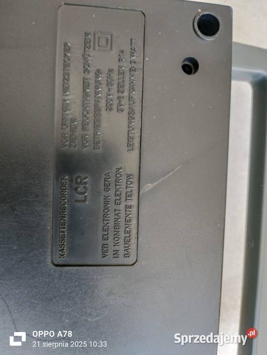 magnetofon kasetowy LCR COMPACT CASSETTE Pozostałe Gryfino