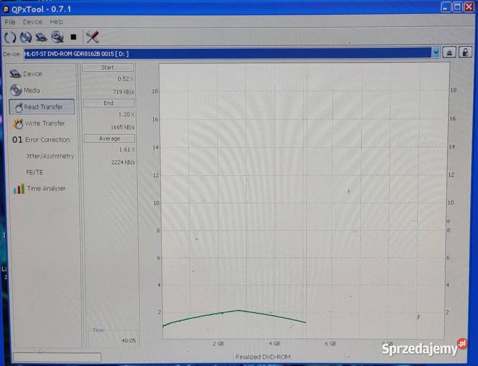 PC Odtwarzacz DVDROM LG GDR8162B ATAPI wewnętrzny Łódź