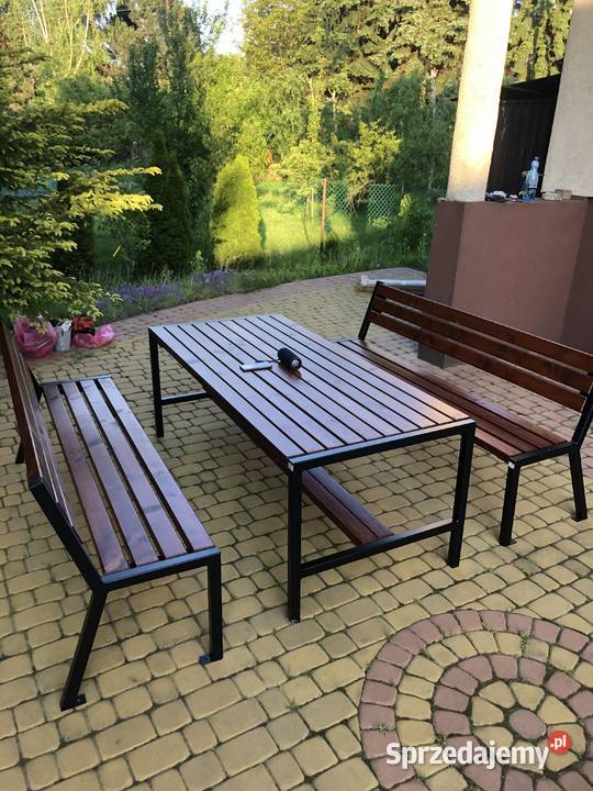 zestawy komplety ogrodowe stalowe meble stwórz metal