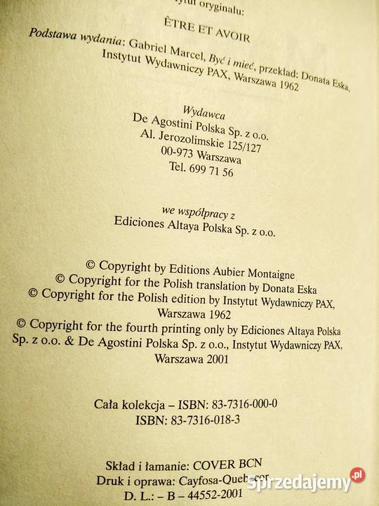 Być i mieć książka Marcel