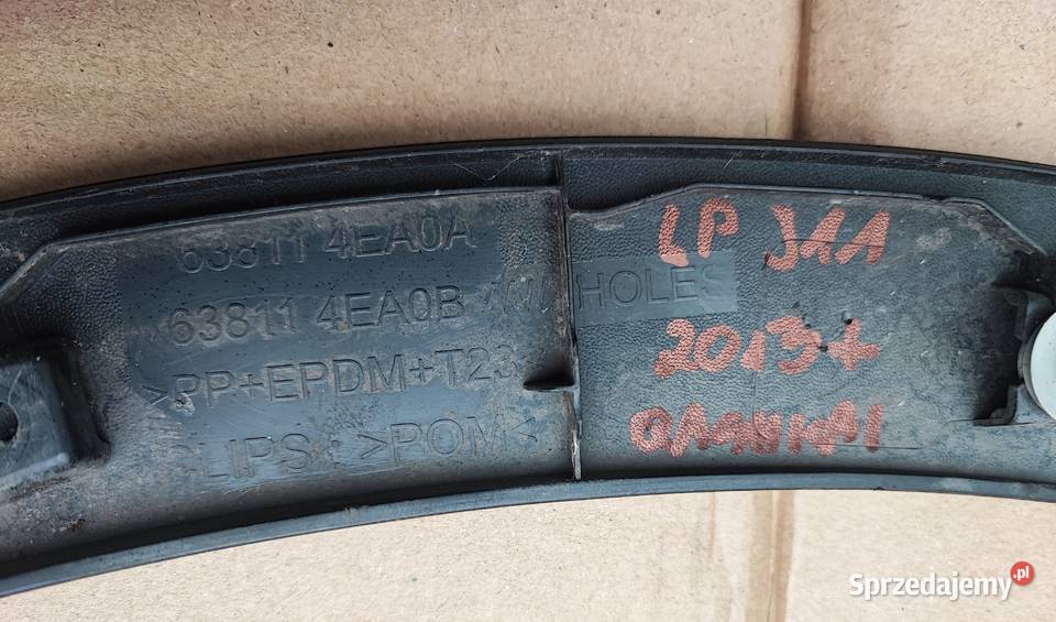 Listwa błotnika Nissan Qashqai J11 lewa przednia Lipno sprzedam