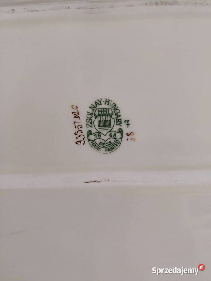 Zsolnay Węgry duży półmisek Porcelana i szkło Zielona Góra