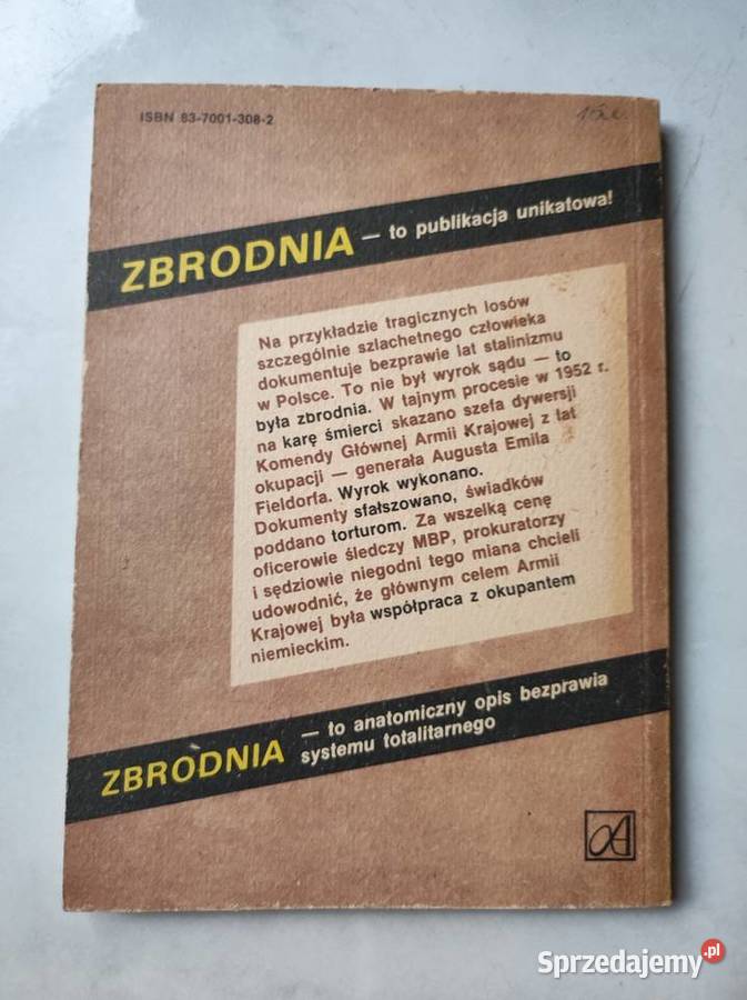 Zbrodnia Sprawa Generała Fieldorfa Nila Marat Kielce