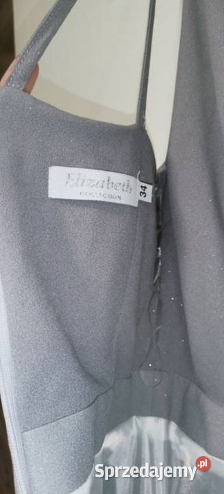 Piękna brokatowa sukienka na ramiączkach Andrychów