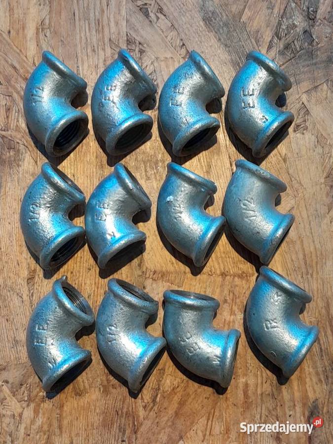 Kolanko stal ocynk 12 cala nowe zestaw 12 sztuk Dąbrowa Górnicza