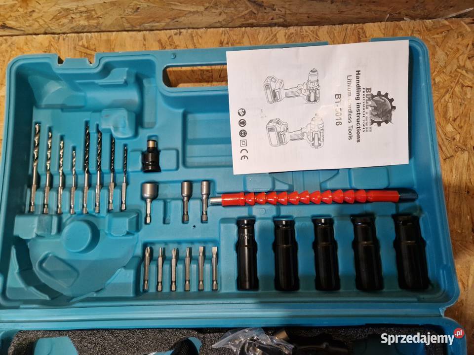 Zestaw narzędzi aku WKRĘTARKA KLUCZ UDAROWY Głogowa