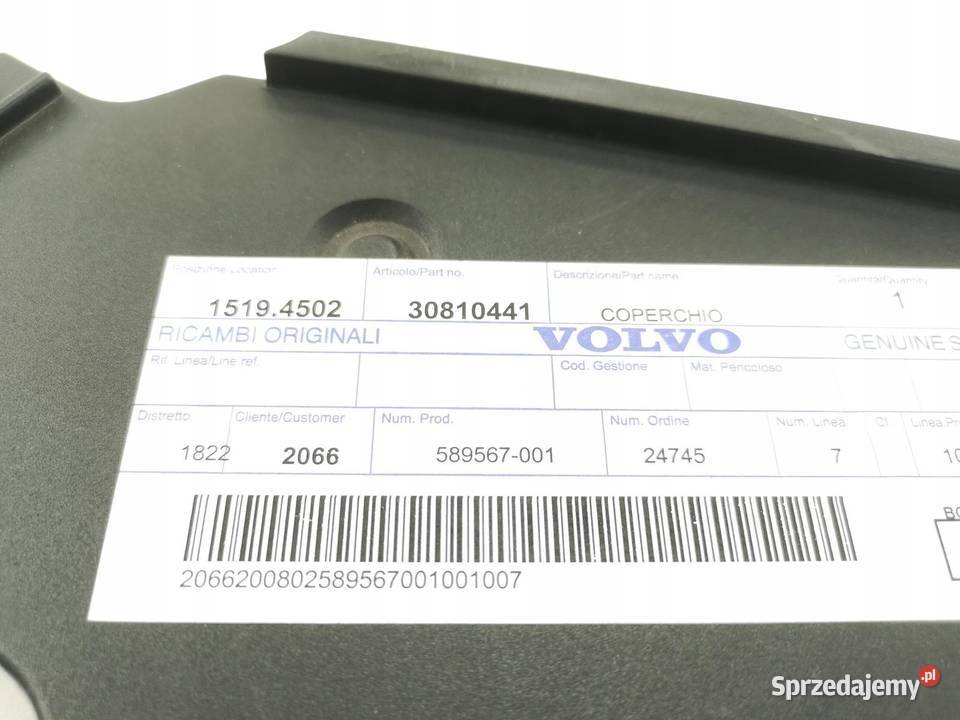 POKRYWA OSŁONA ROZRZĄDU VOLVO S40 V40 D4192T 19 Osłony silnika sprzedam