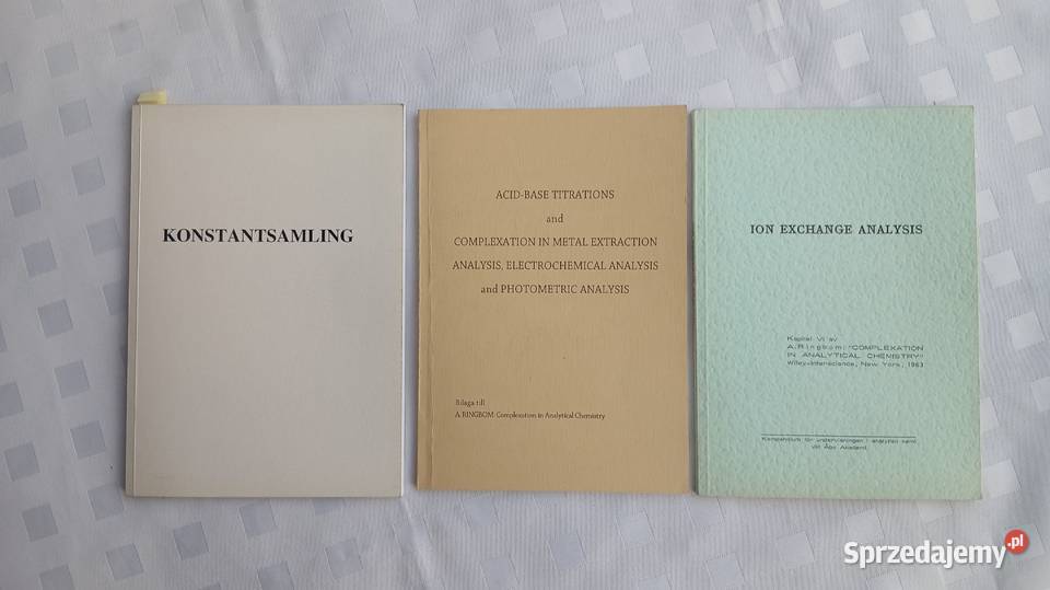 bo Akademi chemia analityczna skrypt zestaw ion Bielsko-Biała