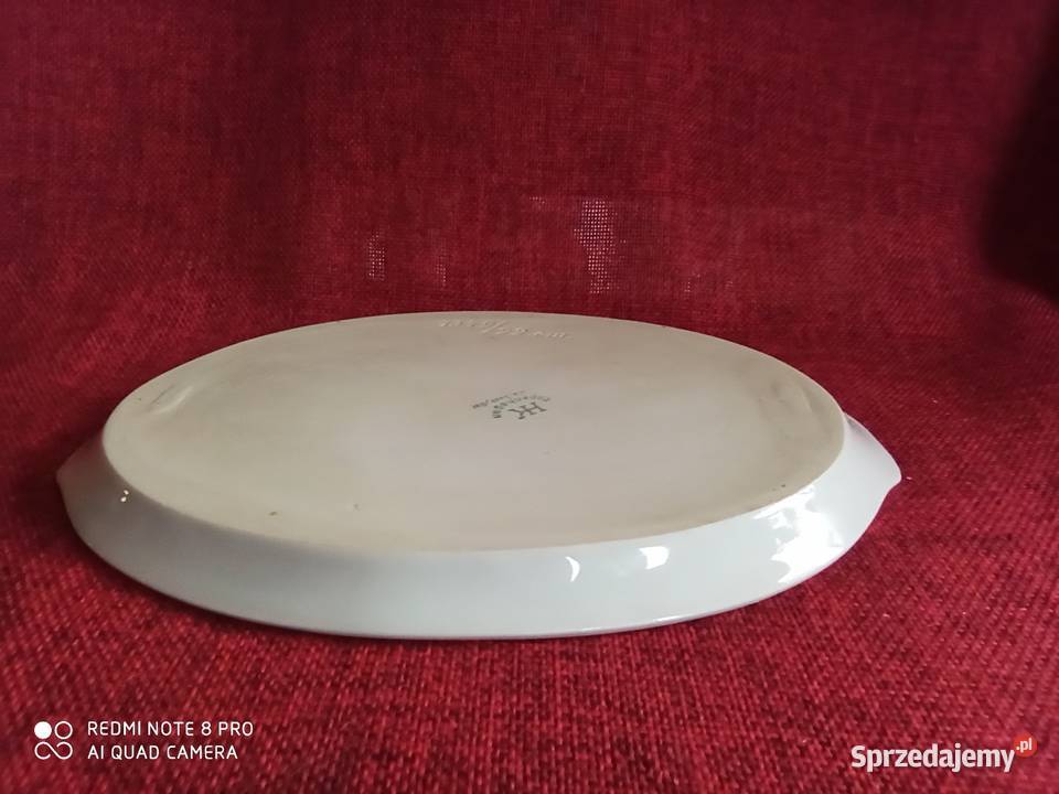 Porcelanową tacka z uchwytami HK Copenhagen