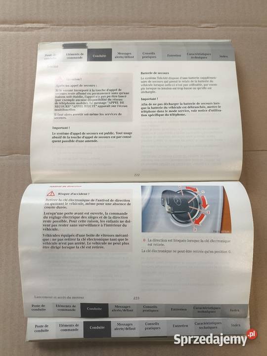 MercedesBenz W Classe instrukcja FR twarda Kraków sprzedam