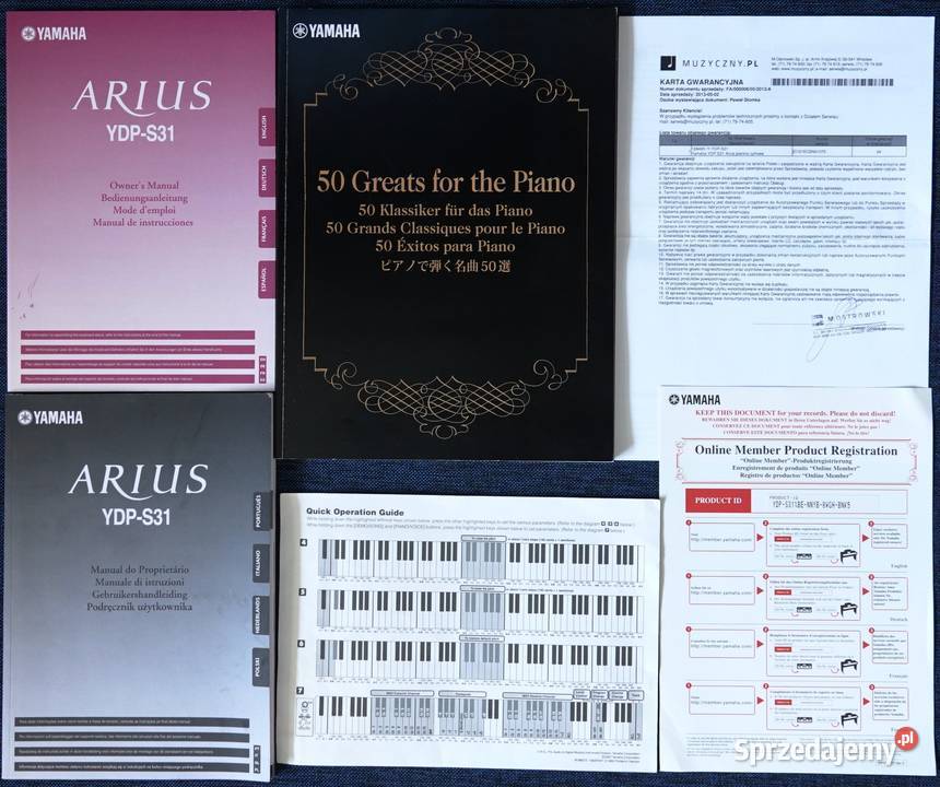 Pianino cyfrowe Yamaha YDPS31 Arius kompaktowe i pomorskie Gdynia
