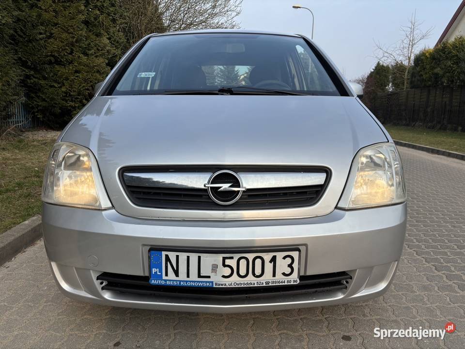 Opel Meriva 17 CDTI 100 Super Stan 2006r Okazja elektryczne lusterka Iława
