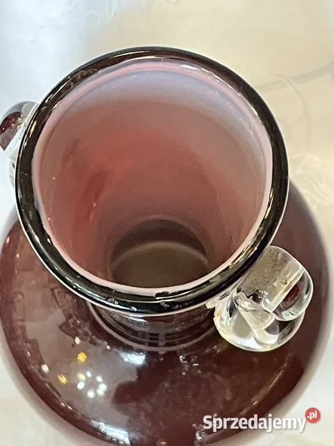 Wazon rubinowy Huta Szkła Tarnowiec Kraków