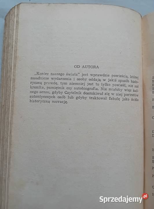 Tadeusz Hołuj Koniec naszego świata Wydawnictwo Koźminek