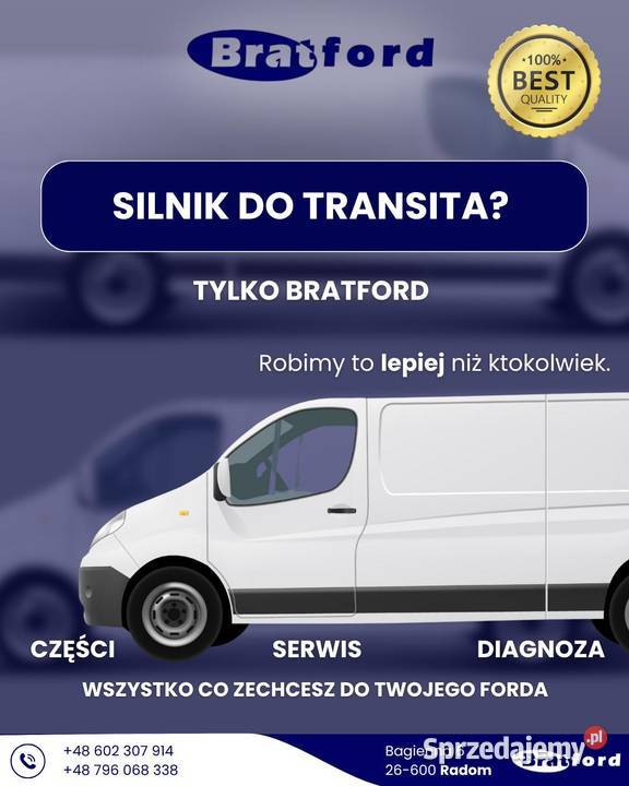 PRZEWÓD FORD TRANSIT CUSTOM AUTOMAT BRATFORD Radom