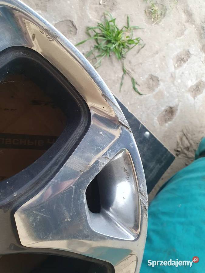 Sprzedam felgi aluminiowe Jeep Compas 18 uszkodzony Ślesin