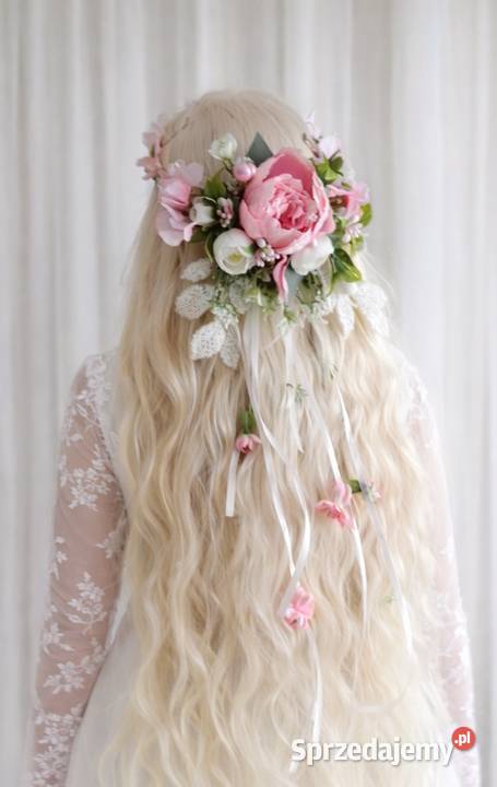 Wianek komunijny duży kwiaty Pozostałe Poznań