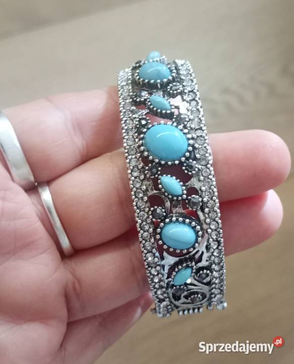 Piękna lśniąca bransoletka mankietowa turecka Białystok