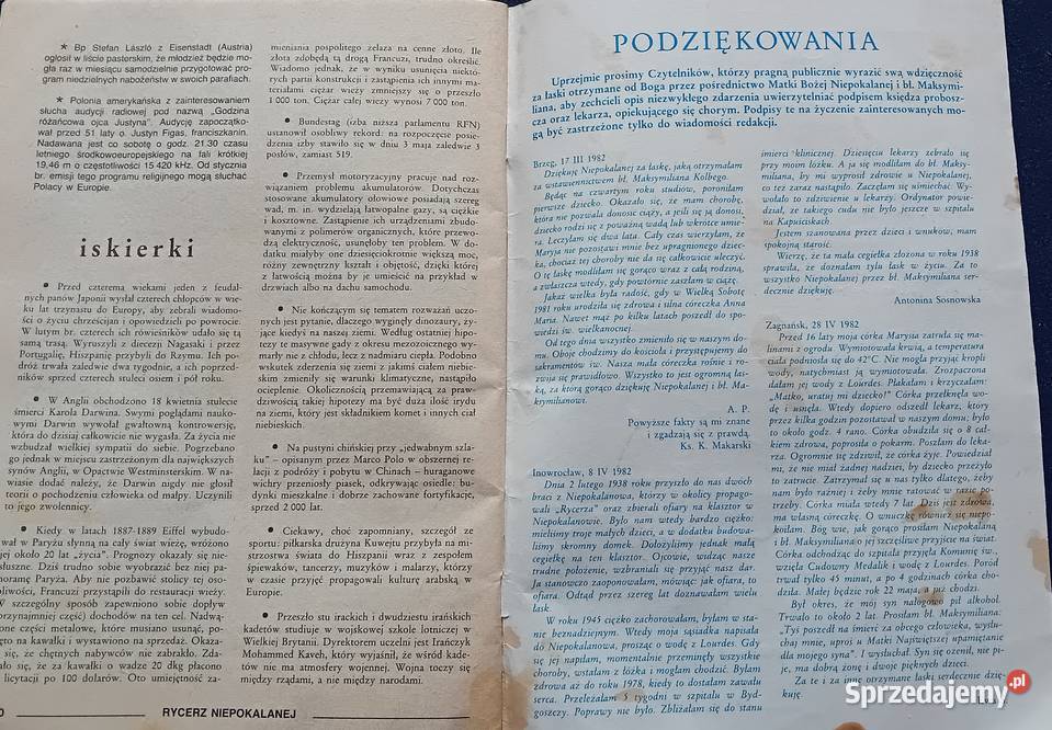 Rycerz Niepokalanej 7 313 lipiec 1982 r Koźminek