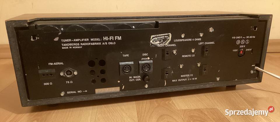 Amplituner Wzmacniacz TANDBERG HiFi FM SPRAWNY Amplitunery Gdynia