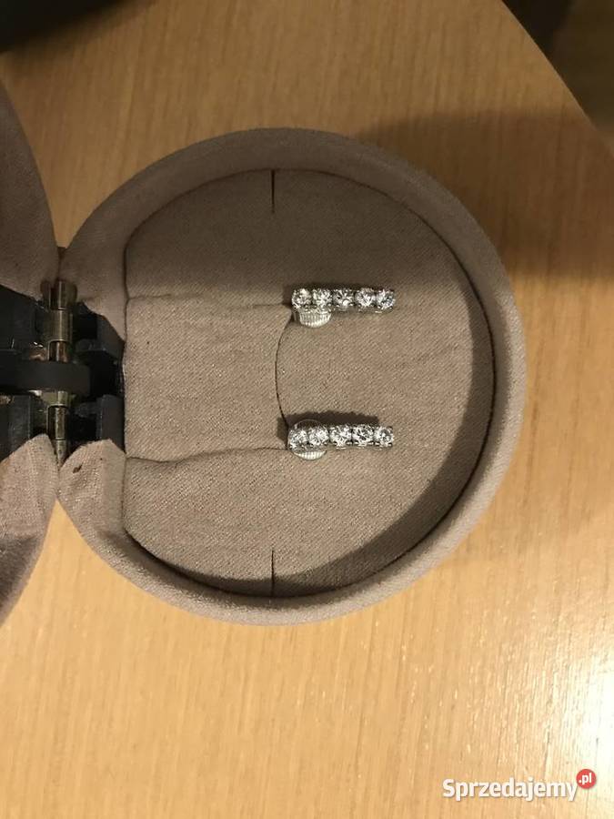 Klipsy ze srebra z cyrkonią Warszawa