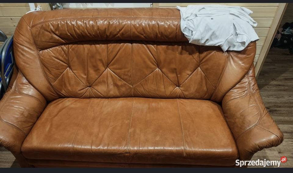 Wypoczynek skórzany z funkcją spania podkarpackie