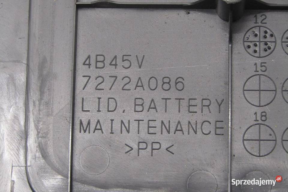 POKRYWA BEZPIECZNIKÓW AKUMULATORA MITSUBISHI osobowe Akumulatory lubelskie