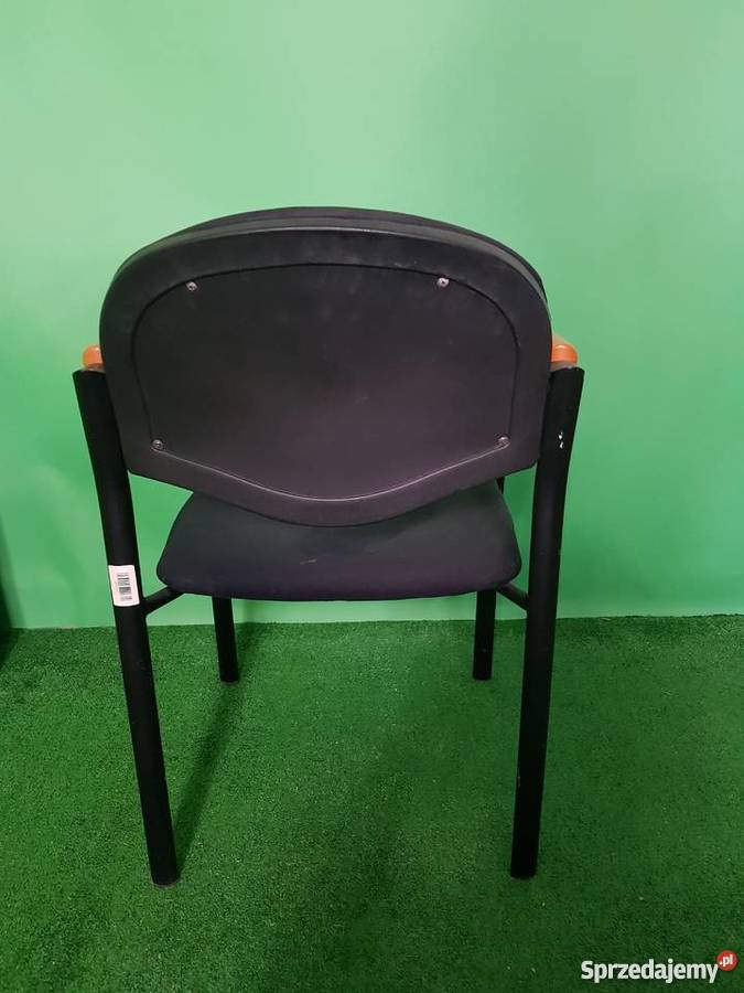 krzesło konferencyjne czarne meble biurowe Stoły, krzesła, biurka Poznań