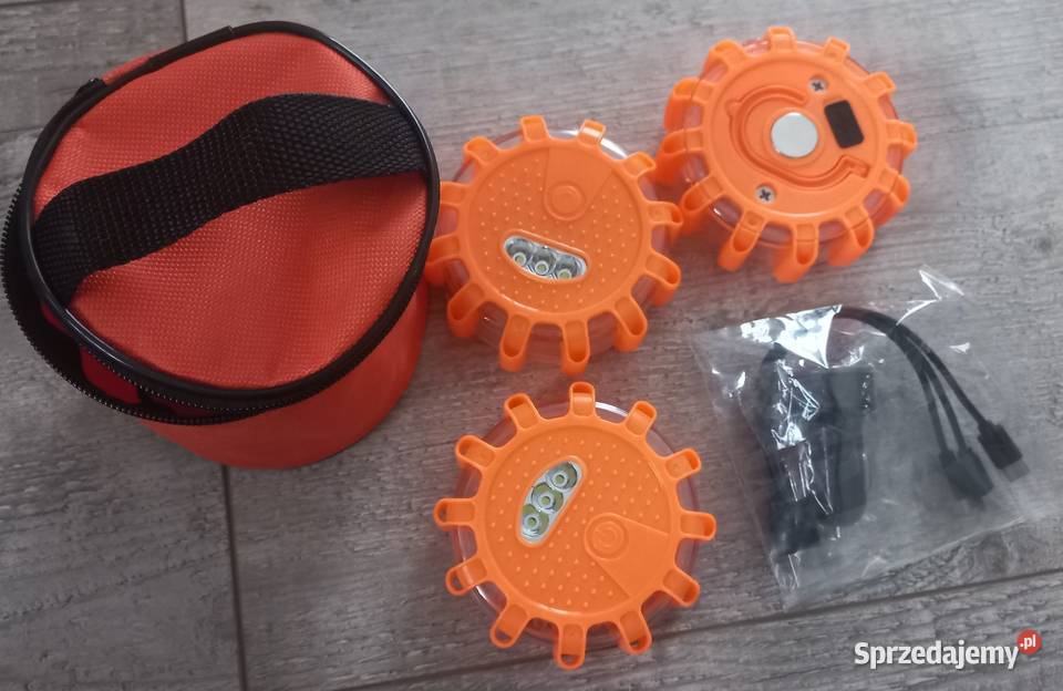 Światło drogowe LED 3 Ładowanie USB na magnesie Pabianice