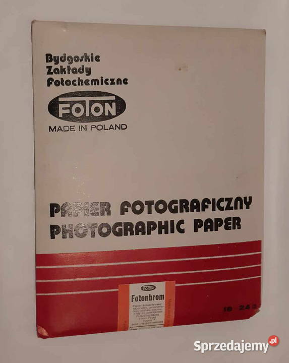 PAPIER FOTOGRAFICZNY 18x24 pamiątki PRL łódzkie Łódź