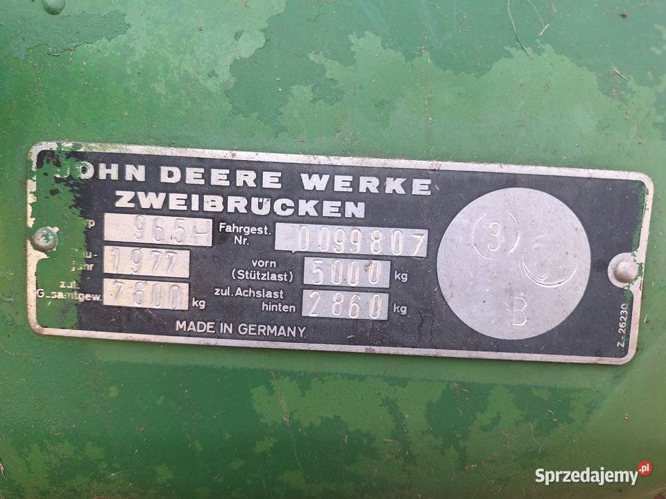 Kombajn John Deere 965H Michalów-Kolonia