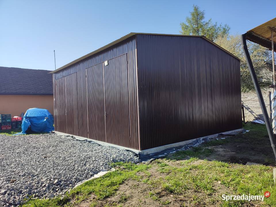 Garaż Blaszany 8x65m Garaże Blaszane Wiaty Hale