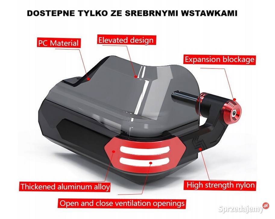 UNIWERSALNE SOLIDNE HANDBARY OSŁONY DŁONI DO Osłony śląskie