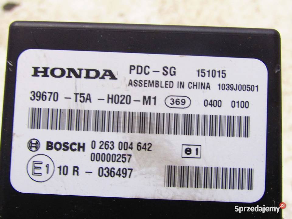 MODUŁ STEROWNIK PARKOWANIA PDC HONDA JAZZ IV
