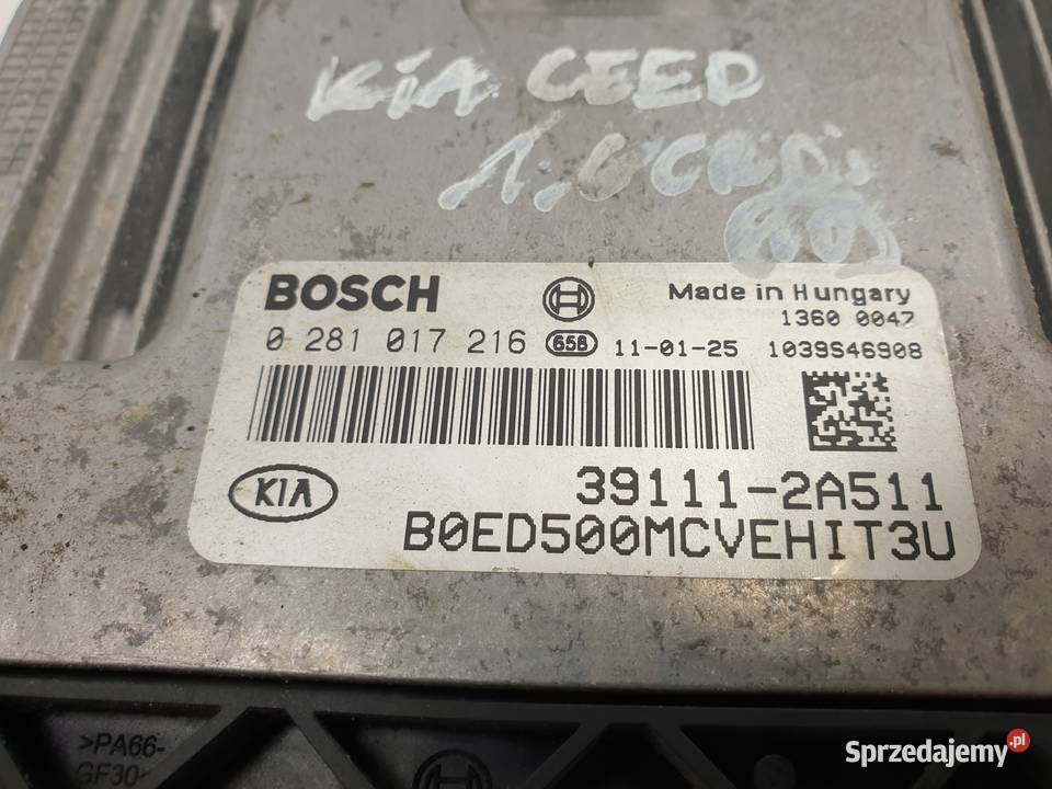 Kia Ceed I 16 CRDI KOMPUTER SILNIKA sterownik Rudka
