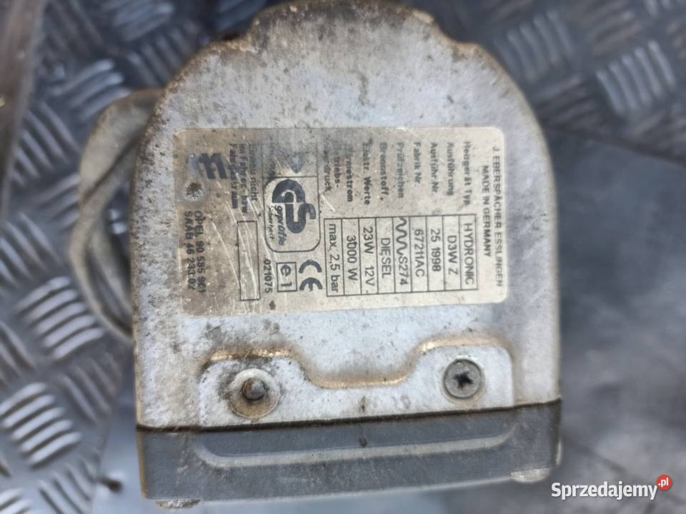 Ogrzewanie postojowe Webasto Saab 93 diesel osobowe Szczecin