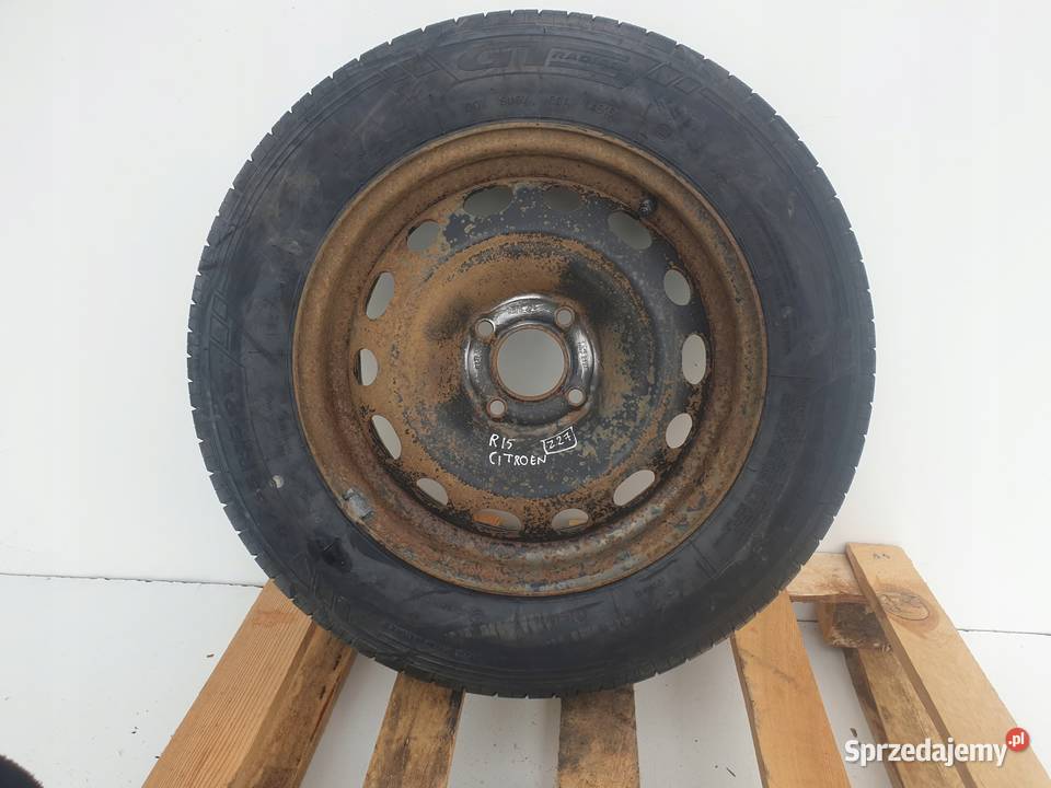 Peugeot Citroen KOŁO ZAPASOWE zapas 19565 R15 Rudka