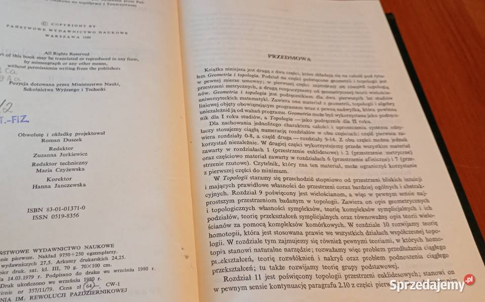 Geometria i topologia Sieklucki Engelking cz 2 Gdańsk