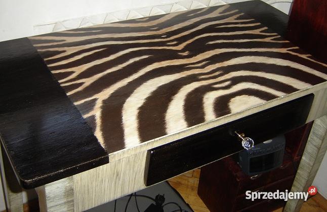 biurko decoupage ZEBRA Stoły, krzesła, biurka Łódź