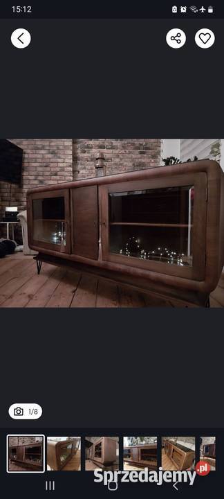 Przedwojenna witryna art deco komoda barek Gdańsk sprzedam