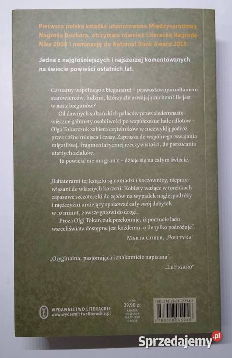 Bieguni Olga Tokarczuk miękka Gdańsk sprzedam