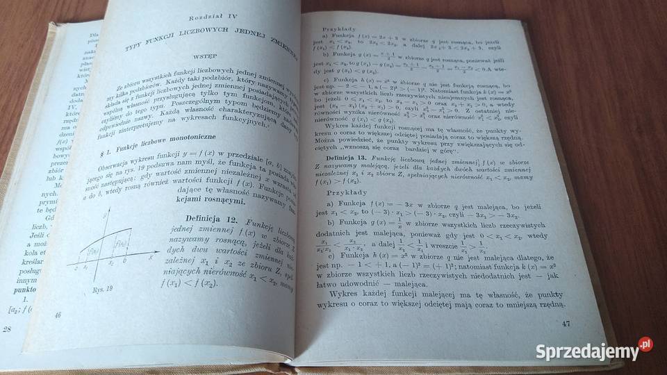O funkcjach jednej zmiennej Biblioteczka