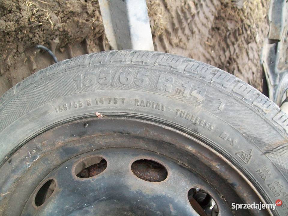 Ford KA Fiat 500 10r Kola felgi stalowe opony sprzedam