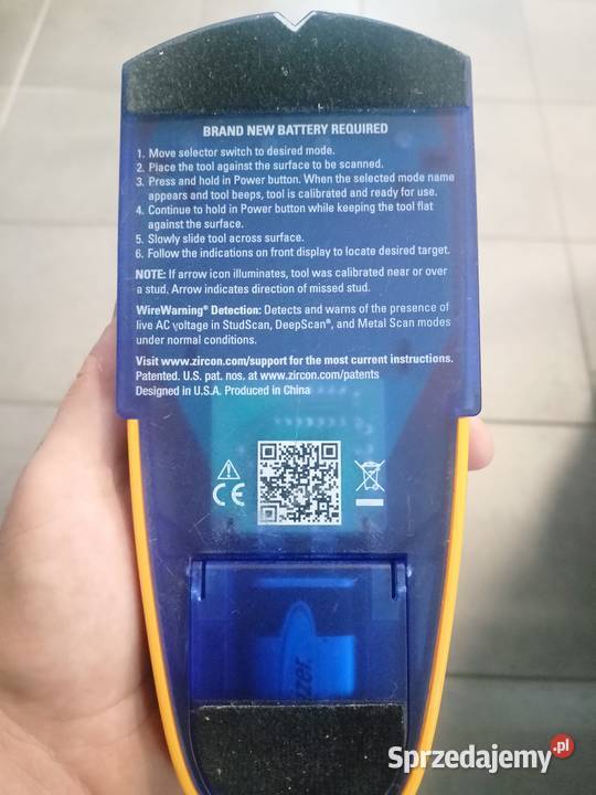 Wykrywacz ścienny ZIRCON L550C MultiScanner małopolskie Tarnów